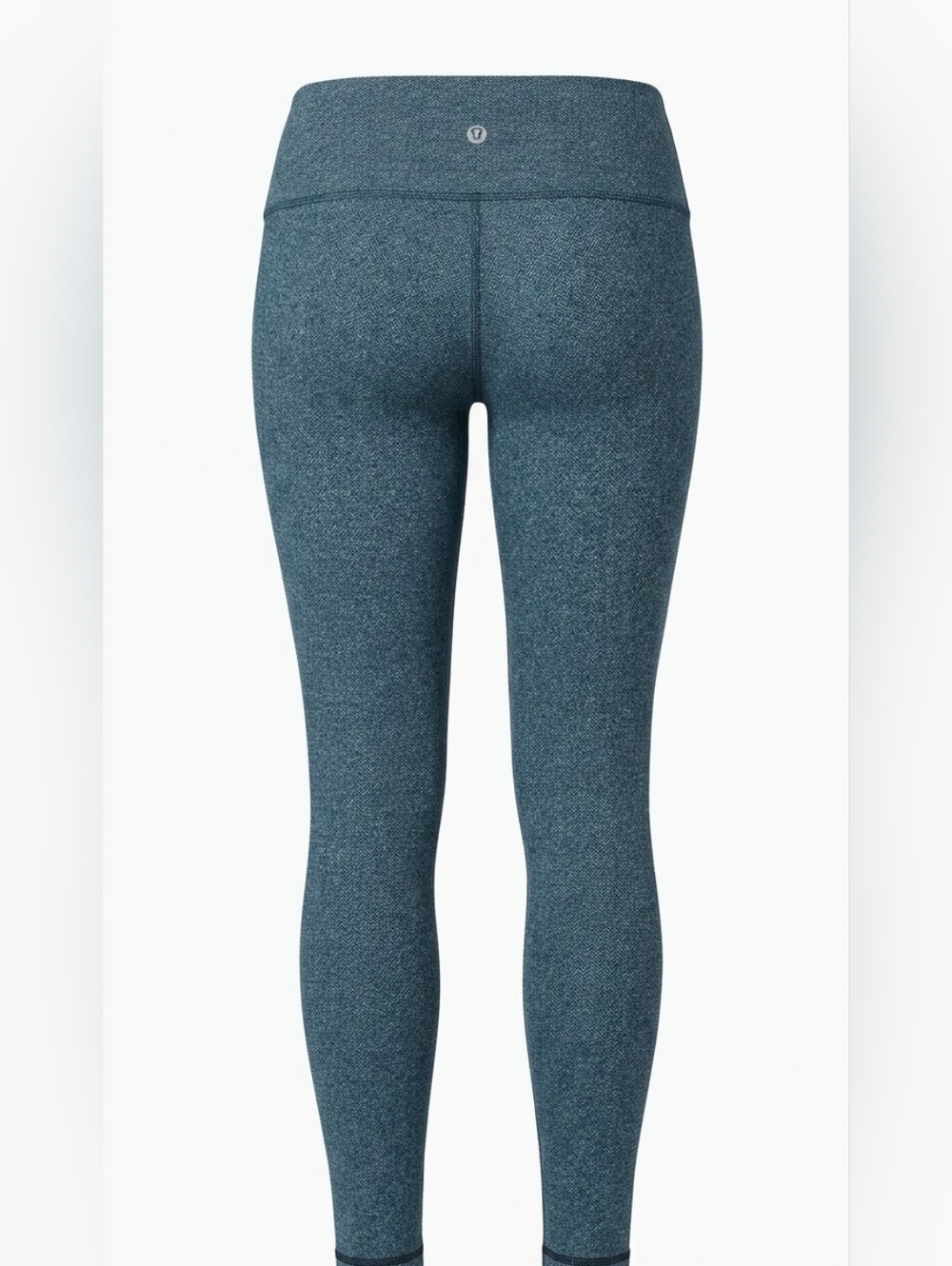 lululemon athletica teal grey heathered leggings